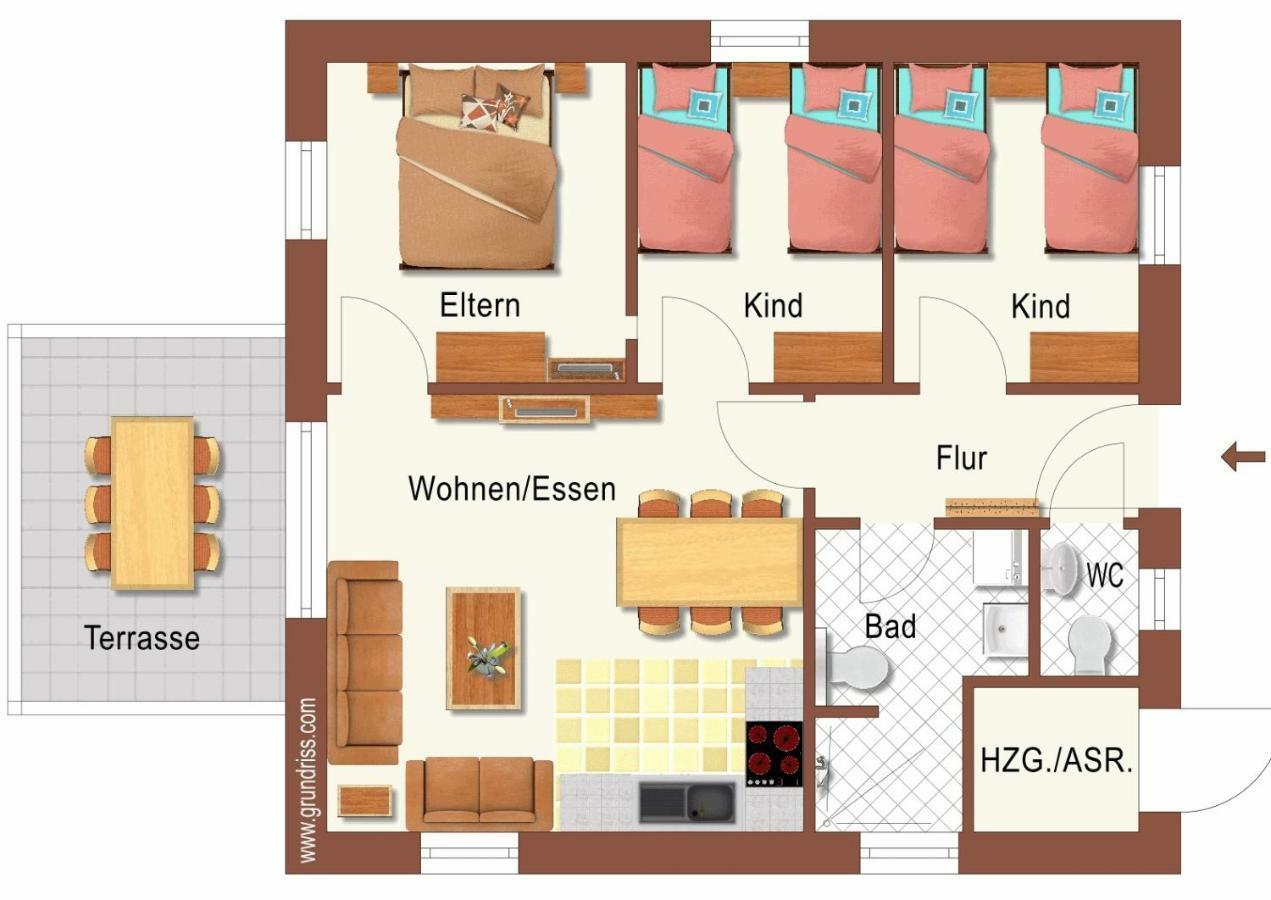 Emsperle Villa Oberlangen Luaran gambar